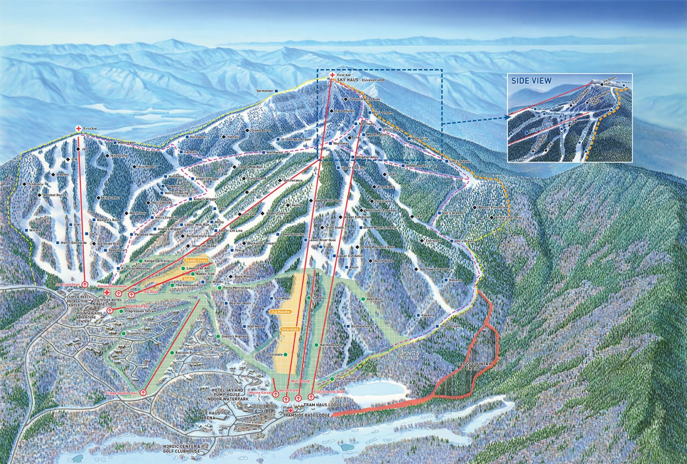 Jay Peak Piste / Trail Map