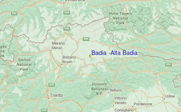 Badia (Alta Badia) Previoni Metereologiche, Neve Report and