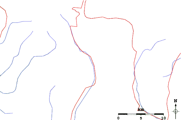 Roads and rivers close to Le Seignus