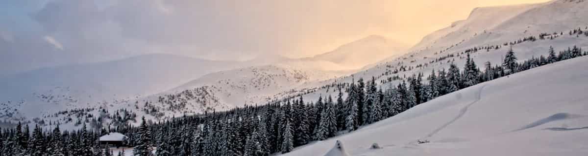 stazione sciistica innevata