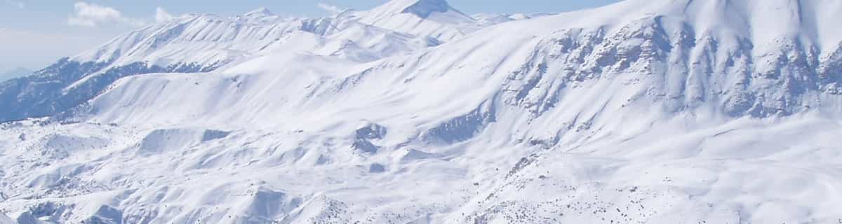 stazione sciistica innevata
