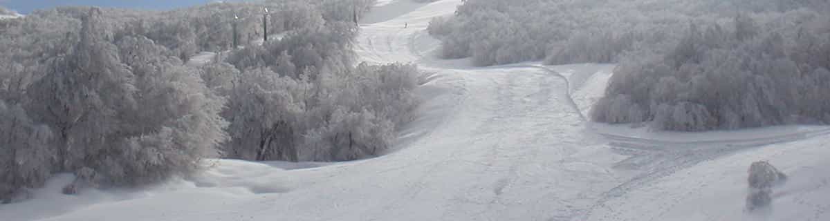 stazione sciistica innevata