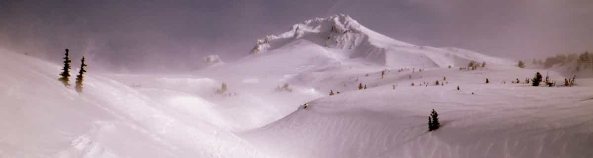 stazione sciistica innevata