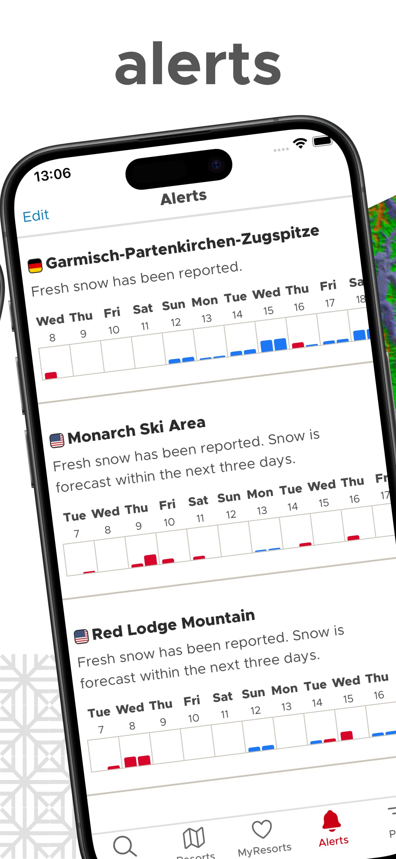 Immagine screenshot dell'app Snow-Forecast 7