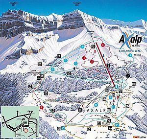 Brienz - Axalp Piste / Trail Map