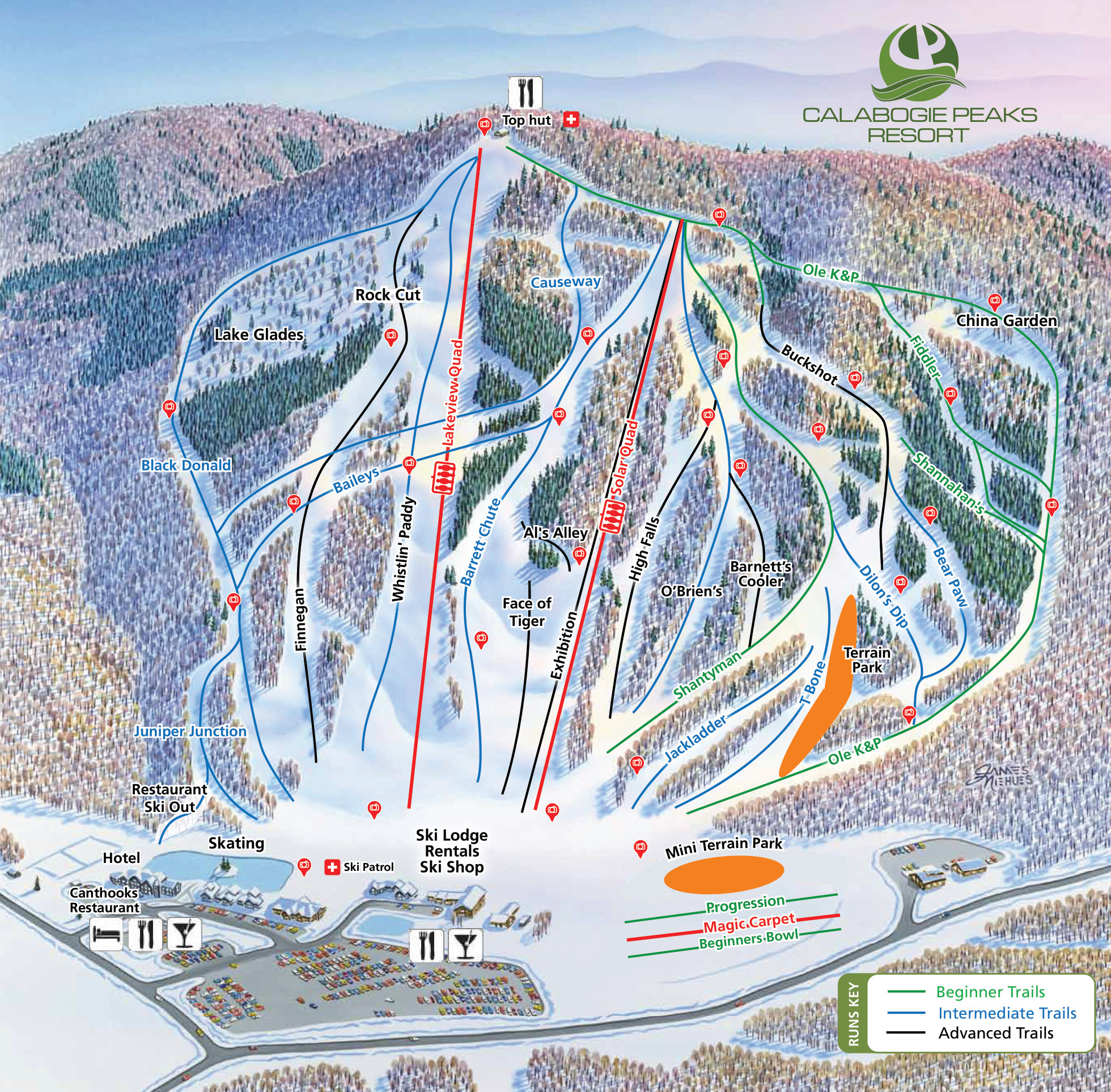 Calabogie Piste / Trail Map