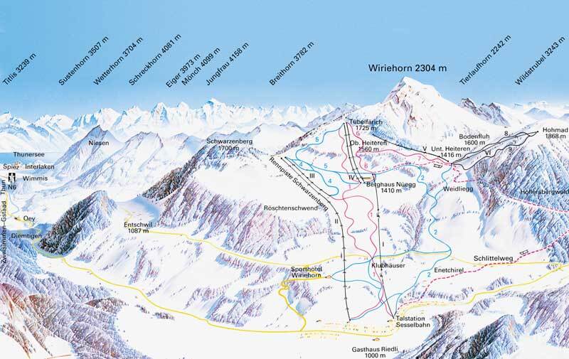 Diemtigtal - Wiriehorn Piste / Trail Map