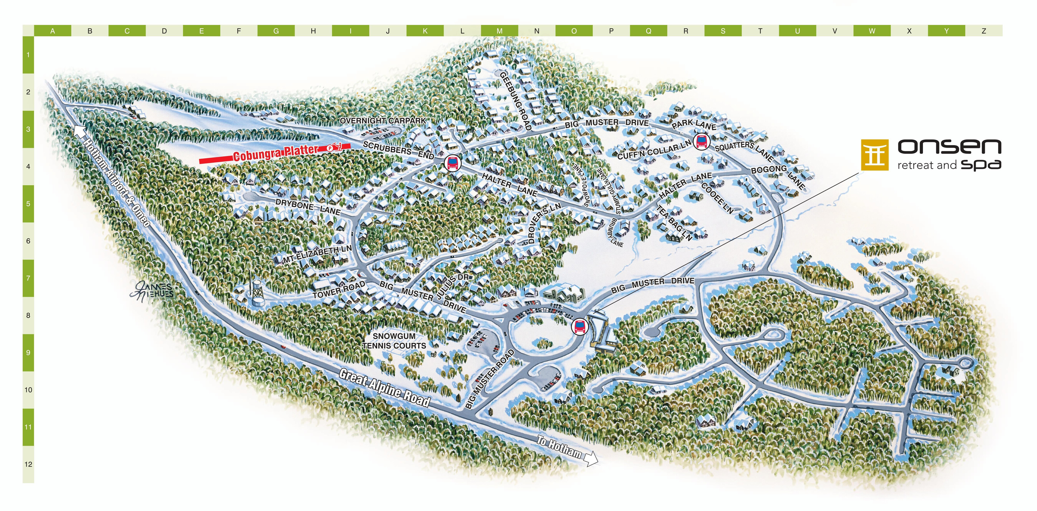 Dinner Plain Piste / Trail Map