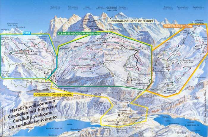 Interlaken Piste / Trail Map