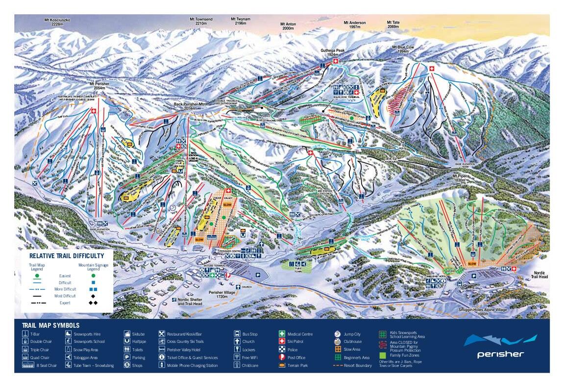 Perisher Piste / Trail Map