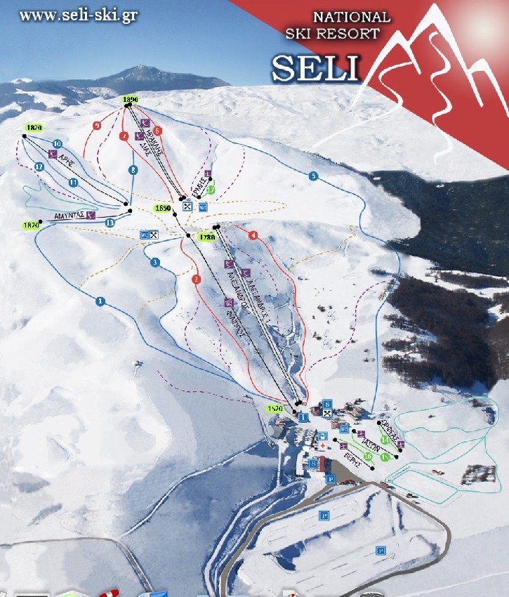 Seli Piste / Trail Map