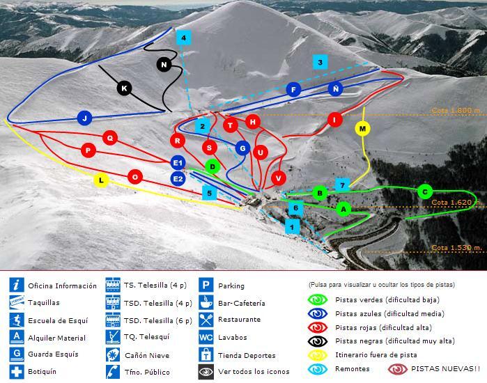 Valdezcaray Piste / Trail Map