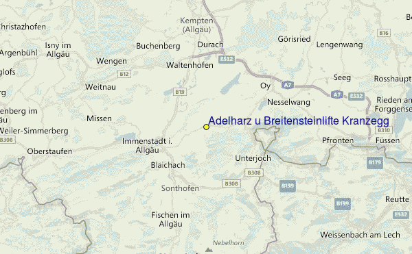 Adelharz u. Breitensteinlifte Kranzegg Location Map