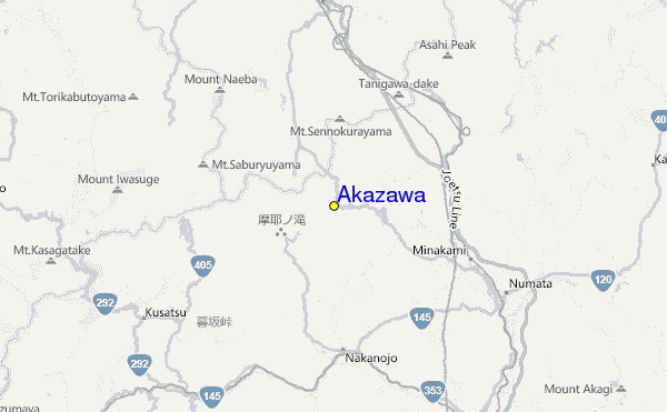 Akazawa Location Map