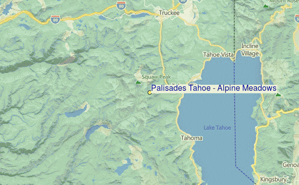 Alpine Meadows Location Map