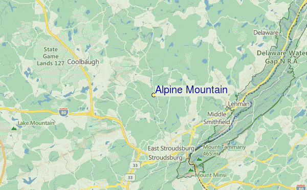 Alpine Mountain Location Map