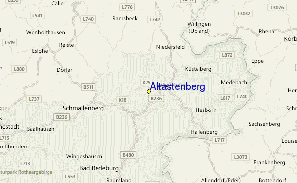 Altastenberg Location Map