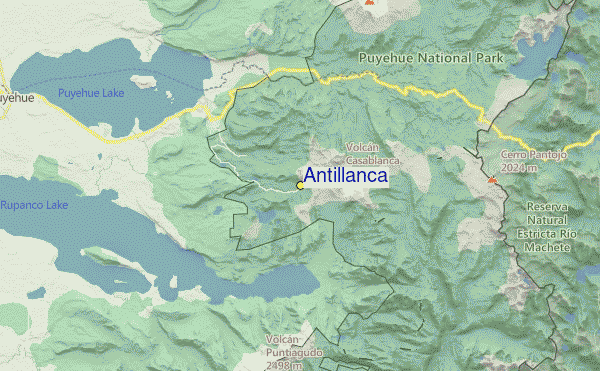 Antillanca Location Map