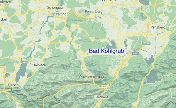 Bad Kohlgrub Location Map