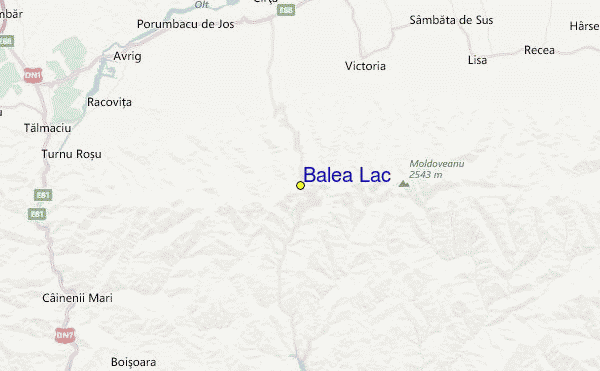 Bâlea Lac Location Map