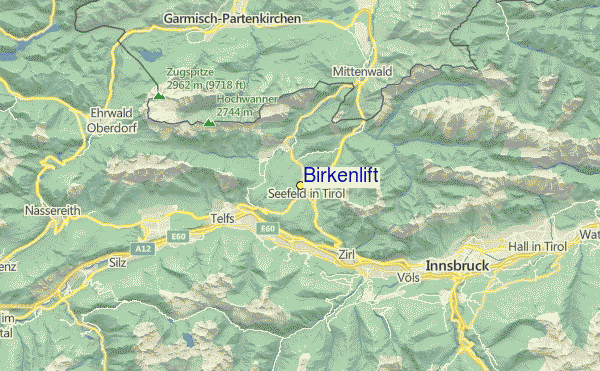 Birkenlift Location Map