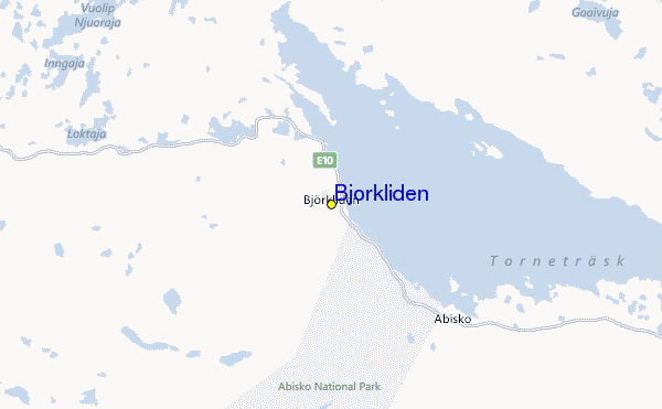Björkliden Location Map