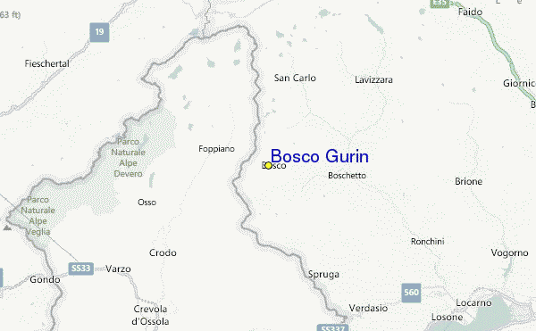 Bosco Gurin Location Map
