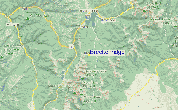 Breckenridge Location Map