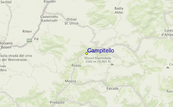 Campitello Location Map
