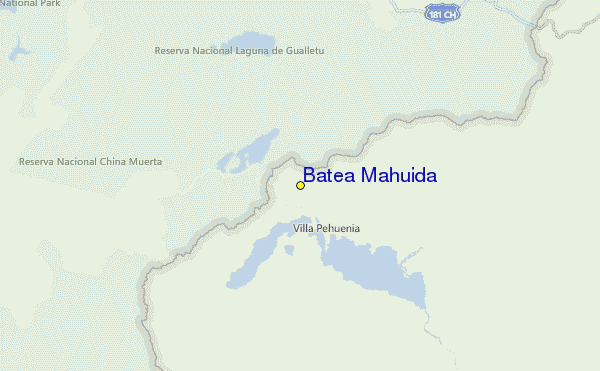Batea Mahuida Location Map