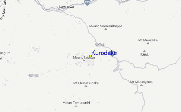 Kurodake Location Map