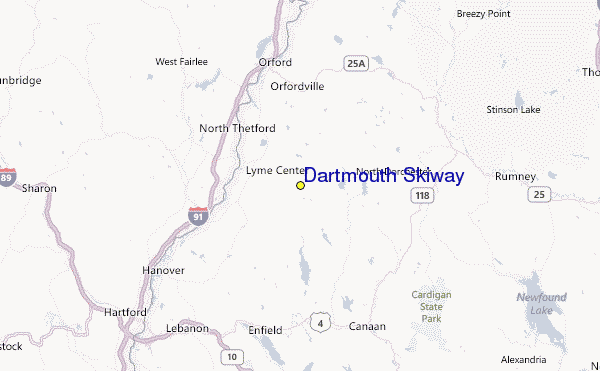 Dartmouth Skiway Location Map