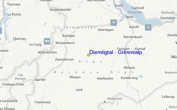 Diemtigtal - Grimmialp Location Map