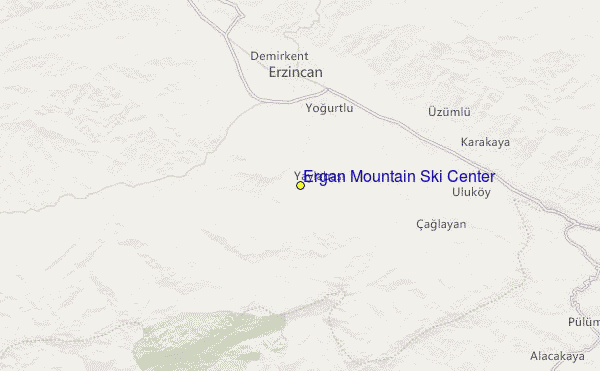 Ergan Mountain Ski Center Location Map