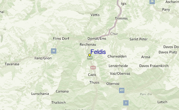 Feldis Location Map