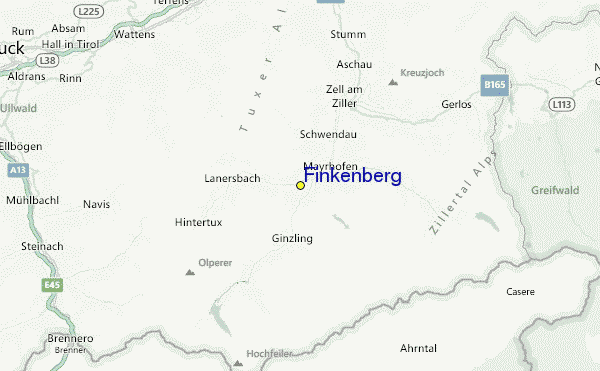 Finkenberg Location Map