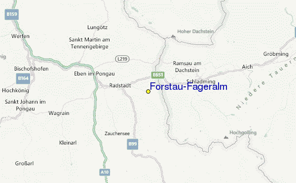 Forstau/Fageralm Location Map
