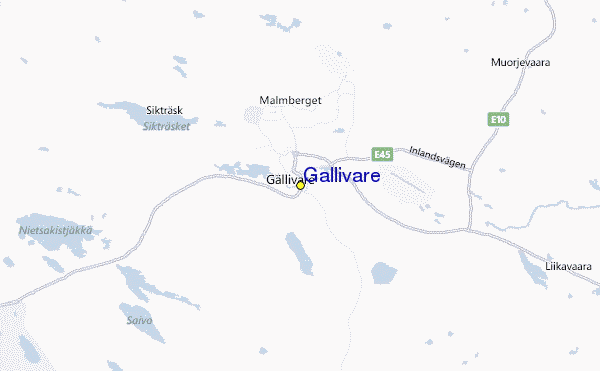 Gällivare Location Map