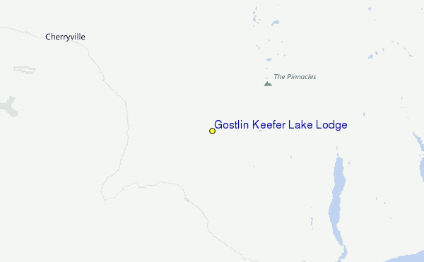 Gostlin Keefer Lake Lodge Location Map