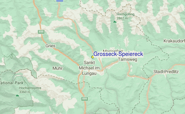 Großeck-Speiereck Location Map