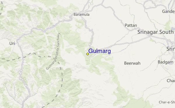 Gulmarg Location Map