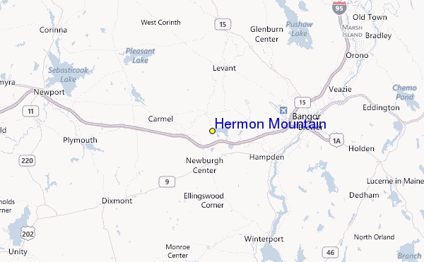 Hermon Mountain Location Map