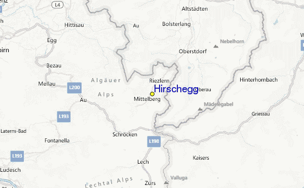 Hirschegg Location Map