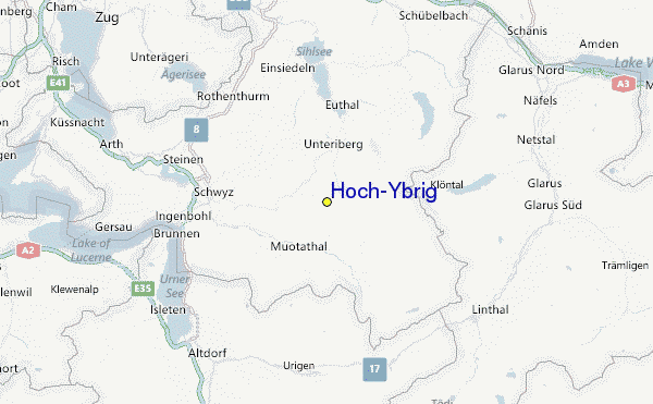 Hoch-Ybrig Location Map