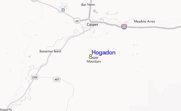 Hogadon Location Map
