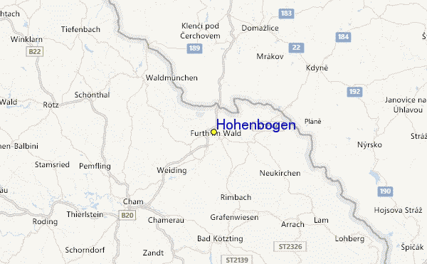 Hohenbogen Location Map