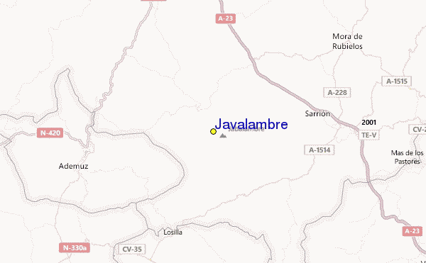 Javalambre Location Map