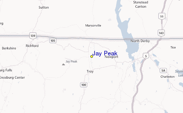 Jay Peak Location Map