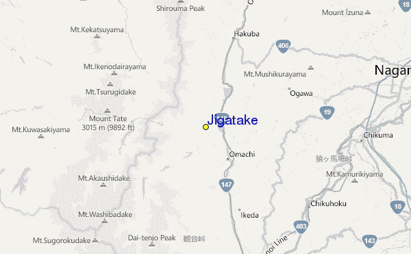 Jigatake Location Map