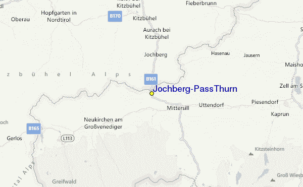Jochberg/Pass Thurn Location Map